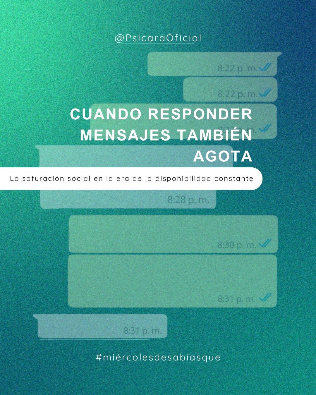 CUANDO RESPONDER MENSAJES TAMBIÉN AGOTA: LA SATURACIÓN SOCIAL EN LA ERA DE LA DISPONIBILIDAD CONSTANTE